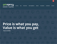 Tablet Screenshot of gsk-agency.com